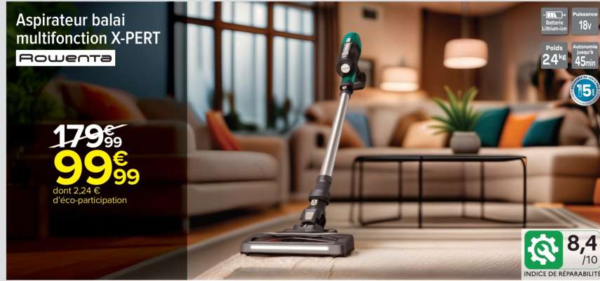 Aspirateur balai multifonction X-PERT