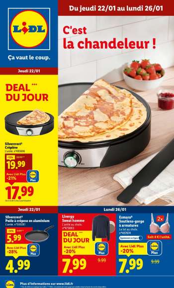 Catalogue Lidl - 22/01/2026 - 26/01/2026.