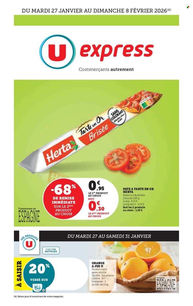 Catalogue U express - 27/01/2026 - 08/02/2026. Page 1