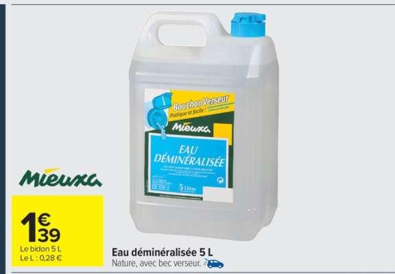 Eau déminéralisée 5 L