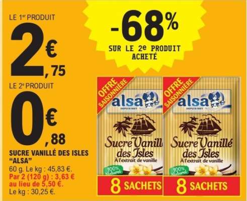 Sucre Vanillé des Isles "Alsa"