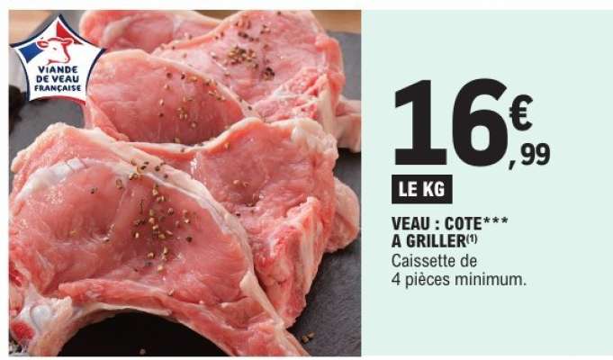 VEAU : COTE A GRILLER