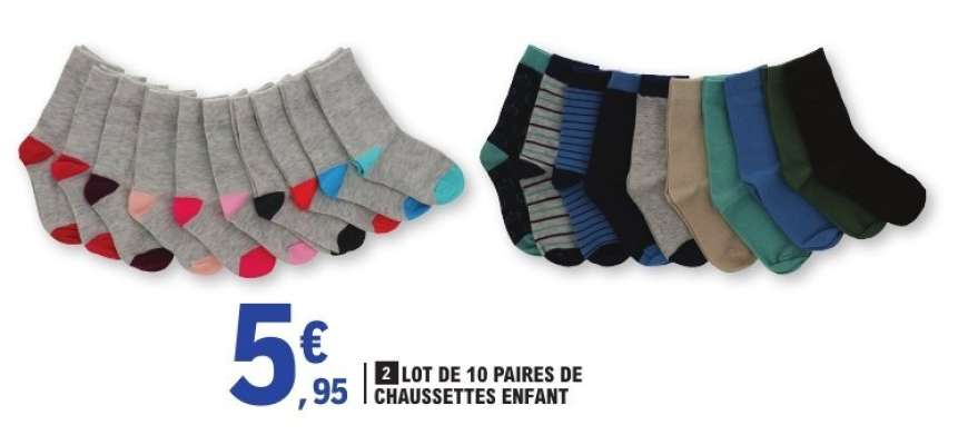 Lot de chaussettes enfant