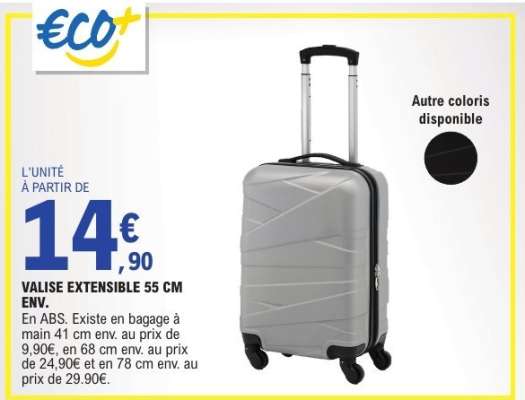VALISE EXTENSIBLE 55 CM ENV.