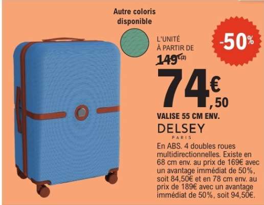 VALISE 55 CM ENV. DELSEY
