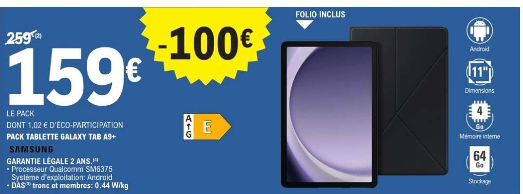 PACK TABLETTE GALAXY TAB A8