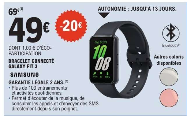Bracelet Connecté Galaxy Fit 3