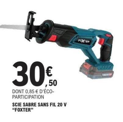 SCIE SABRE SANS FIL 20 V “FOXTER”