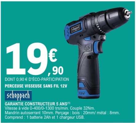 PERCEUSE VISSEUSE SANS FIL 12V