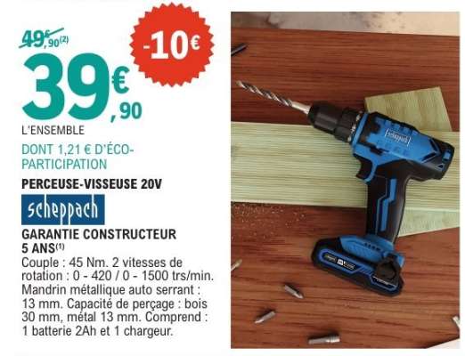 Perceuse-Visseuse 20V