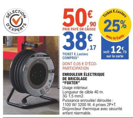 Enrouleur électrique de bricolage 'Foxter'