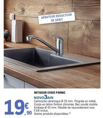 MITIGEUR EVIER PORNIC