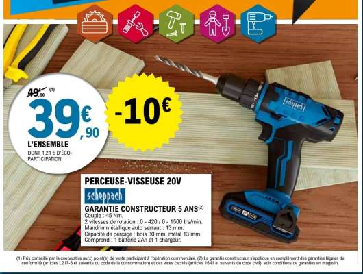 Perceuse-Visseuse 20V