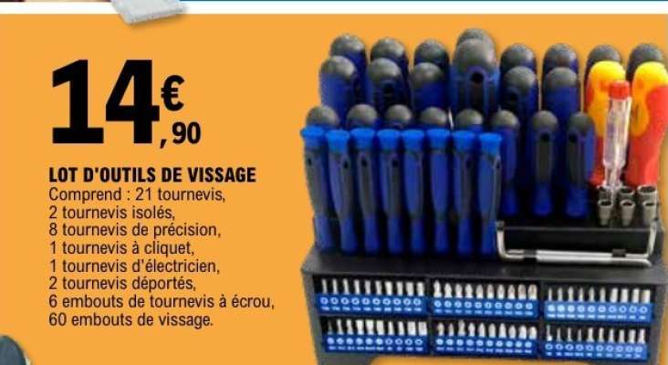 LOT D'OUTILS DE VISSAGE