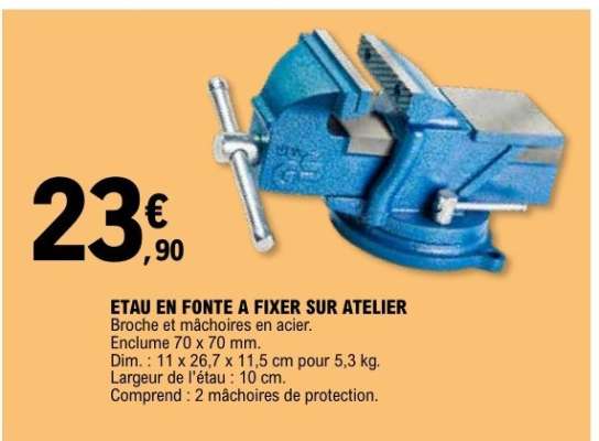 ETAU EN FONTE A FIXER SUR ATELIER