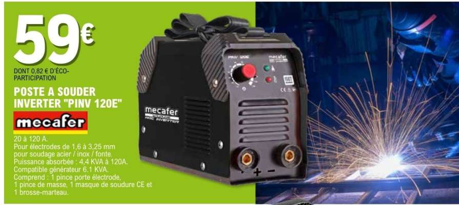POSTE A SOUDER INVERTER "PINV 120E"