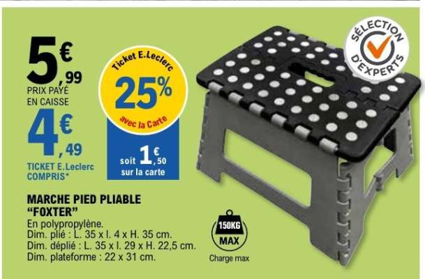 MARCHE PIED PLIABLE “FOXTER”