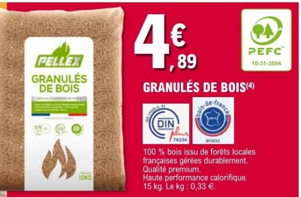 Granulés de bois