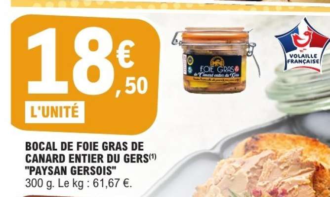 Bocal de Foie Gras de Canard Entier du Gers 'Paysan Gersois'
