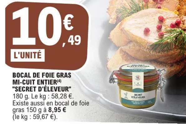 Bocal de foie gras mi-cuit entier 'Secret d'Éleveur'