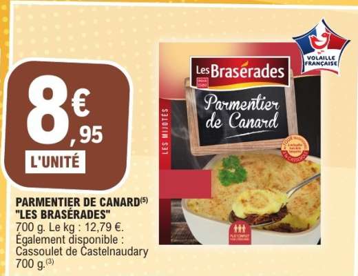 PARMENTIER DE CANARD "LES BRASERADES"
