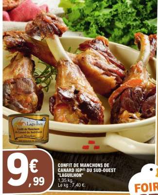 CONFIT DE MANCHONS DE CANARD IGP DU SUD-OUEST "LAGUILHON"