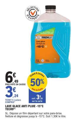 LAVE GLACE ANTI PLUIE -15°C TECH9