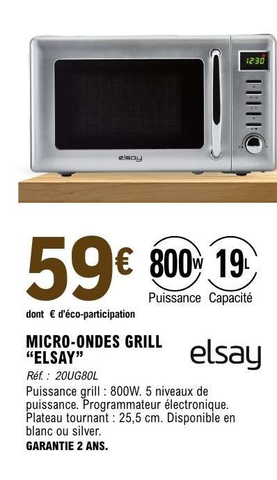 MICRO-ONDES GRILL “ELSAY”