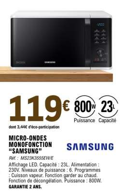 Micro-ondes Monofonction Samsung