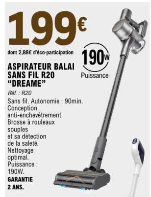 ASPIRATEUR BALAI SANS FIL R20 “DREAME”
