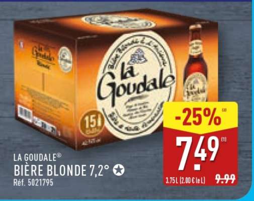 LA GOUDALE® BIÈRE BLONDE 7,2°