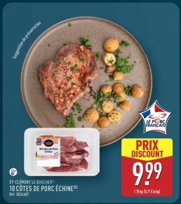 10 Côtes de Porc Échine