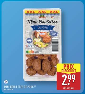 MINI BOULETTES DE PORC