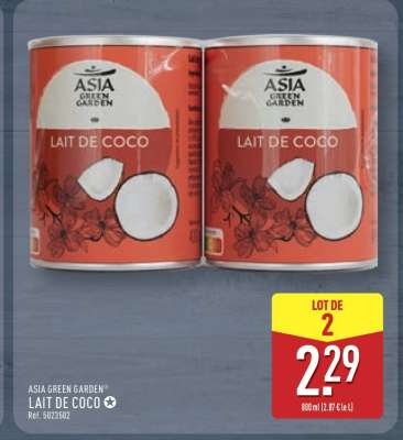 ASIA GREEN GARDEN Lait de Coco