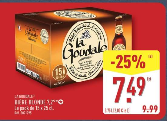 LA GOUDALE BIÈRE BLONDE 7,2°