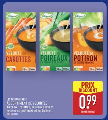 ASSORTIMENT DE VELOUTÉS