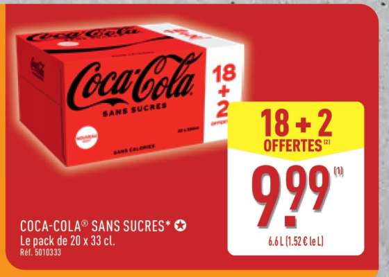 COCA-COLA® SANS SUCRES
