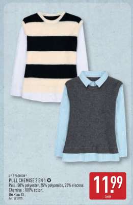 PULL CHEMISE 2 EN 1