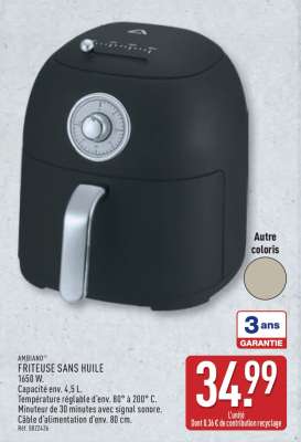 Friteuse sans huile