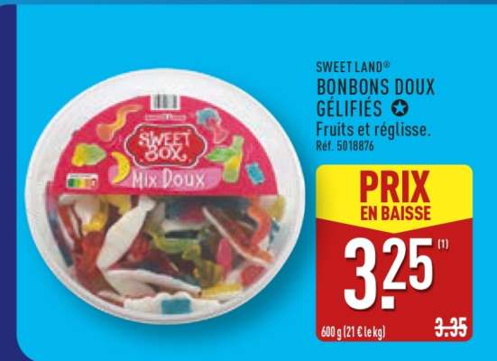 SWEET LAND® BONBONS DOUX GÉLIFIÉS