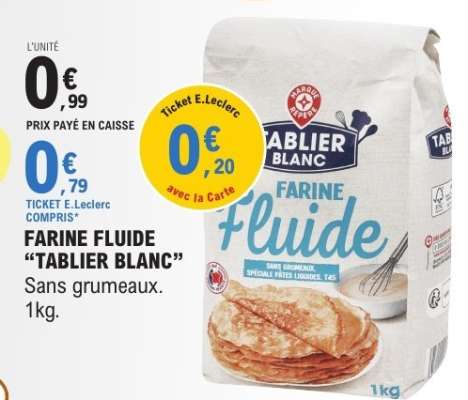 FARINE FLUIDE “TABLIER BLANC”