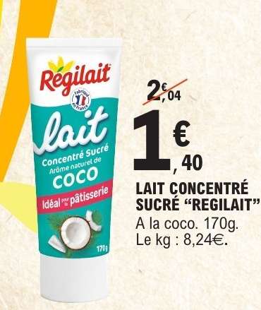 Lait concentré sucré REGILAIT