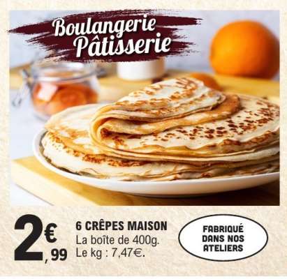 6 CRÊPES MAISON