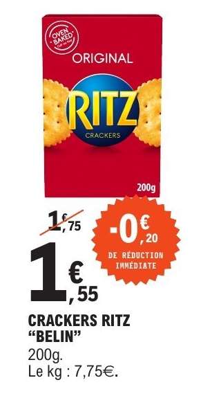CRACKERS RITZ "BELIN"