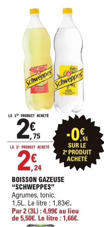 Boisson gazeuse Schweppes
