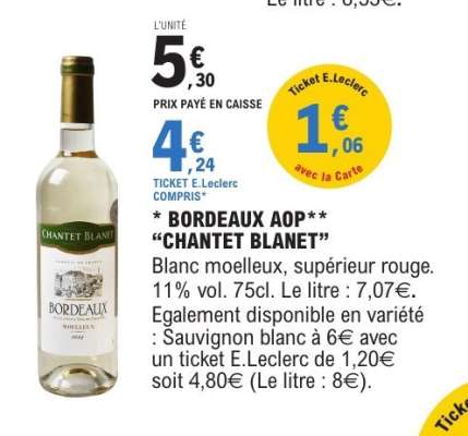 Bordeaux AOP 'Chantet Blanet'