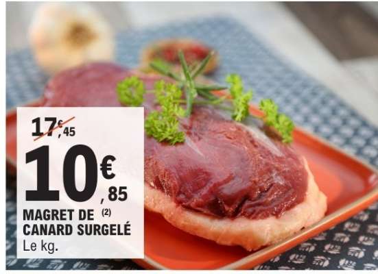 MAGRET DE CANARD SURGELÉ