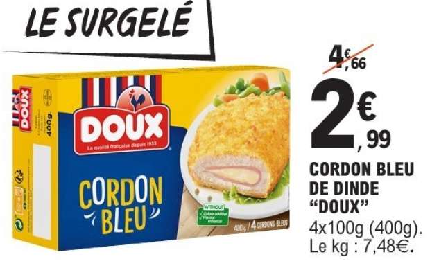 Cordon Bleu de Dinde "Doux"