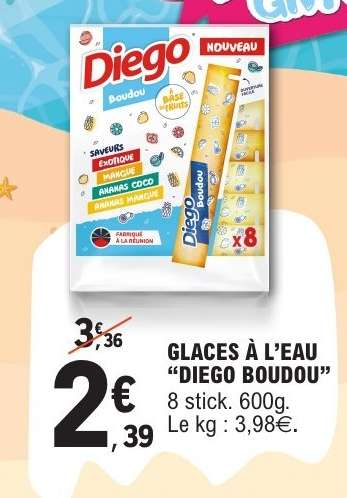 GLACES À L’EAU “DIEGO BOUDOU”