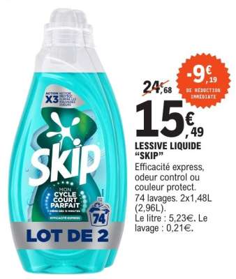 LESSIVE LIQUIDE "SKIP"